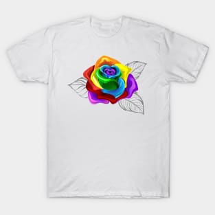 Rainbow rose bud ( Rainbow roses ) T-Shirt